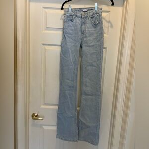 Zara high-rise light wash jeans